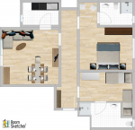 Ferienwohnung Silvaner - Zwei Schlafzimmer, BAD, Küche, Ess- und Wohnbereich